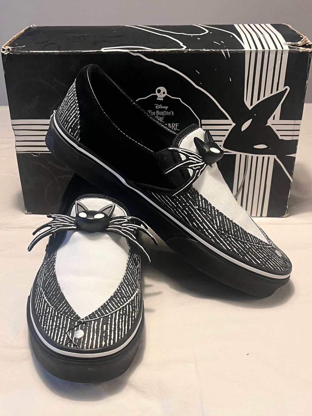 Vans x Disney Nightmare Before Christmas Jack Skellington Slip-On | Size 9W 7.5M